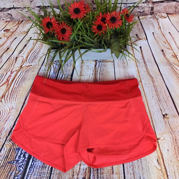 lululemon athletica Pants - Lululemon Run Speed Shorts Alarm Red size 5